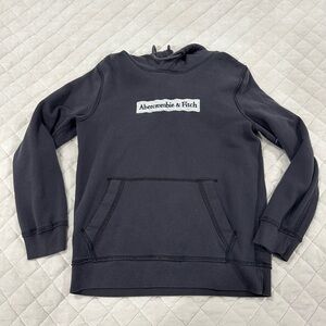 Vintage Y2K Abercrombie & Fitch Navy Hoodie